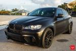 BMW X6 M Matte Black on Vossen Wheels (HF-2) 2019 года